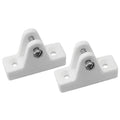 NYLON CONCAVE DECK HINGE WHITE