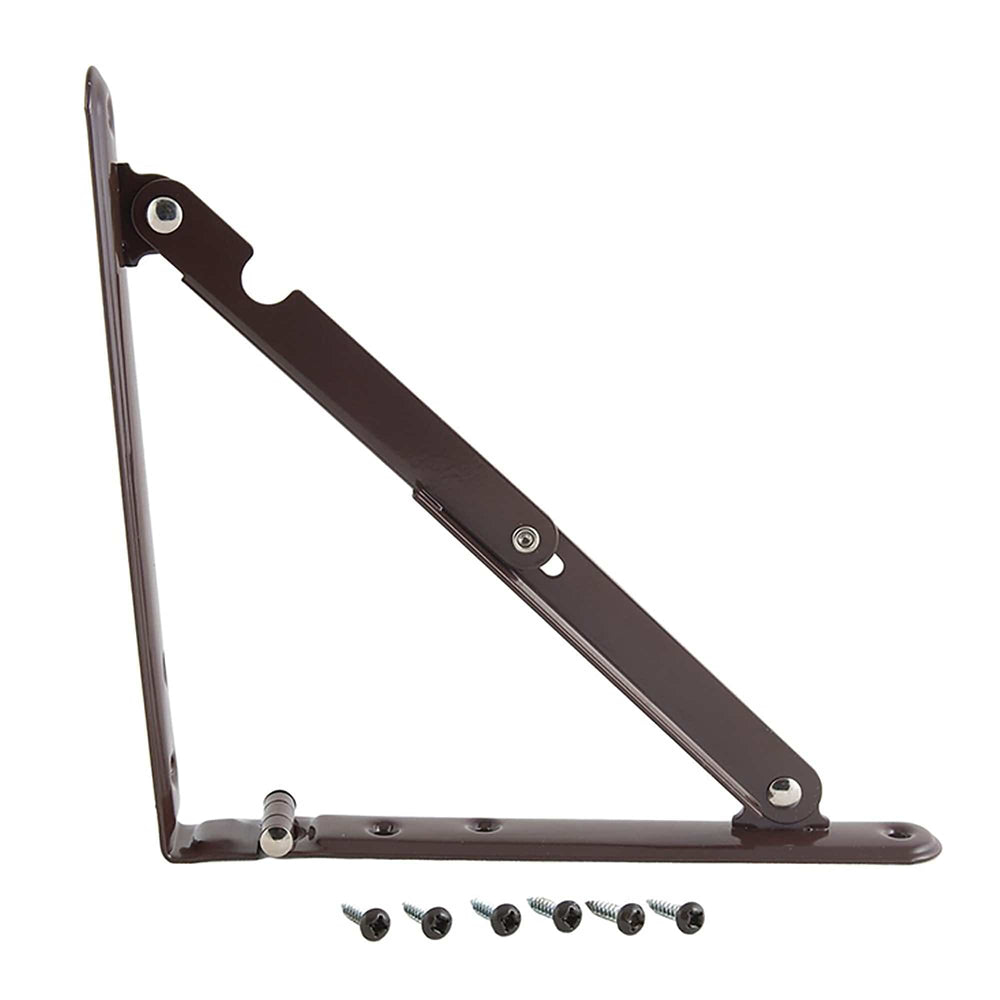 FOLDING SHELF BRACKET BROWN (1/BAG)