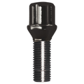 SMALL DIAMETER BOLT BLACK CHROME 14MM X 1.25 THREAD 30MM THREADED LENGTH