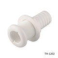 1 1/8IN STRAIGHT BARBED THRUHULL WHITE