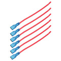 ~(0.1 lbs. 7X5X2)~ Switch Wire 16awg spade to open red 6pcs