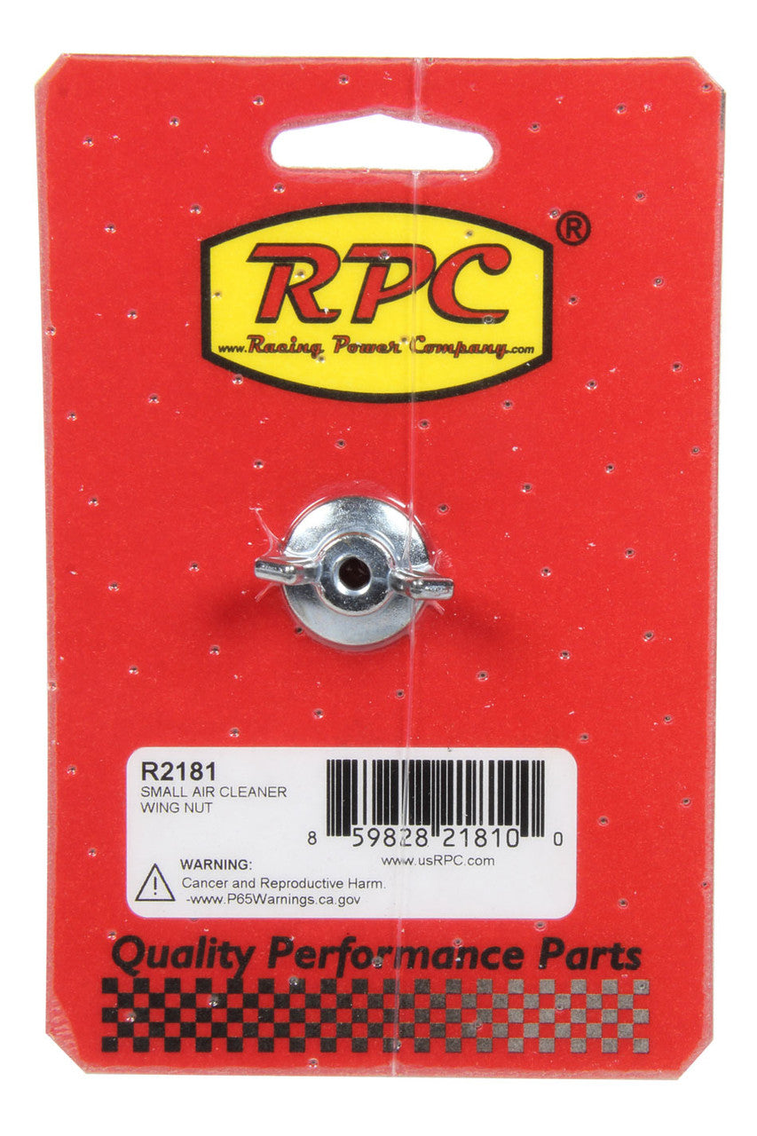 SMALL AIR CLEANER WING NUT WITH 1/4