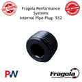 Fragola 1/2 NPT Pipe Plug- Internal Black