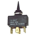 PKGD BLACK TOGGLE SWITCH (MOM ON/OFF/MOM ON) DPDT