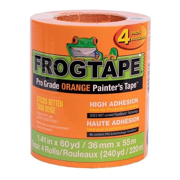 FROGTAPE CP 199 PRO GRD ORG PAINTERS TAPEORG6.4 MILS36MMX55M SLEEVE OF 4