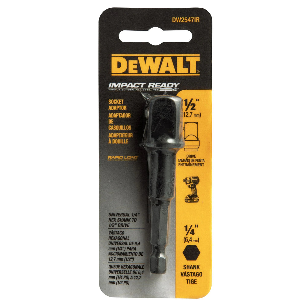 1/4IN HEX SHANK TO 1/2IN DRIVE SOCKET ADAPTOR