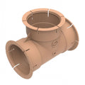 DUCT FITTING 65MM 'T'