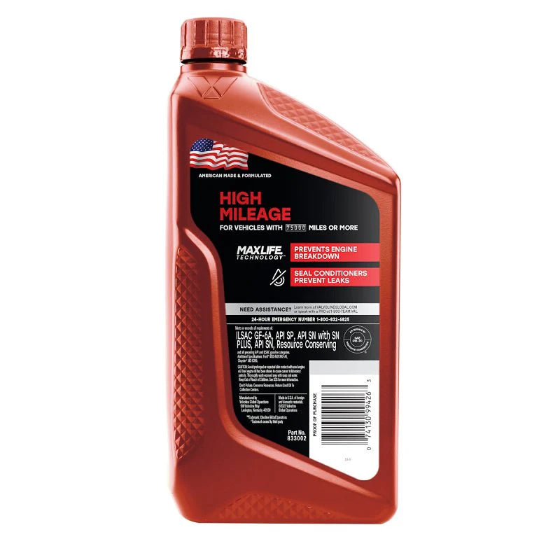 VALVOLINE MAXLIFE SAE 0W-