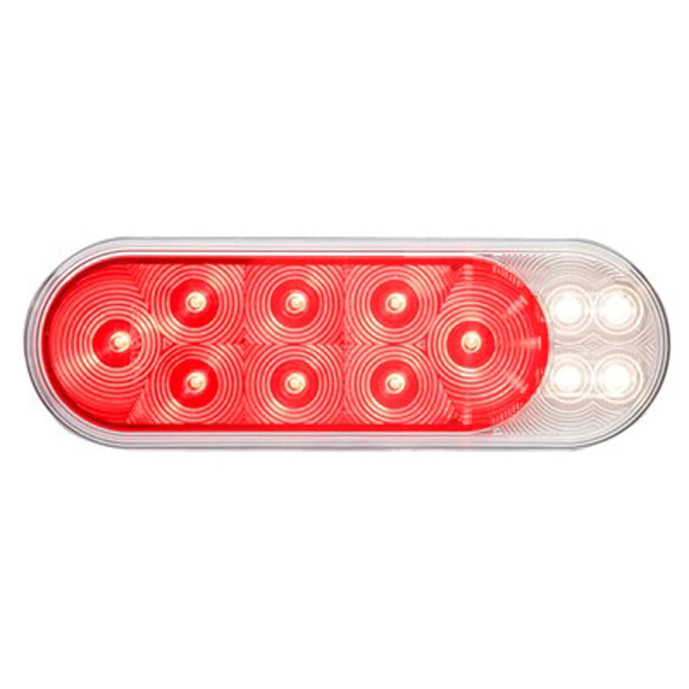 OVAL LED CLEARANCE/MARKER LIGHT REPLACEABLE LENS FLEET COUNT RED RETAIL