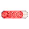 OVAL LED CLEARANCE/MARKER LIGHT REPLACEABLE LENS FLEET COUNT RED RETAIL
