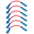 ~(0.1 lbs. 7X5X2)~ Switch wire multi-spade x 8 red 16AWG UL