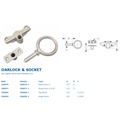 GALVANIZED ROUND HORN OARLOCK- 2-3/