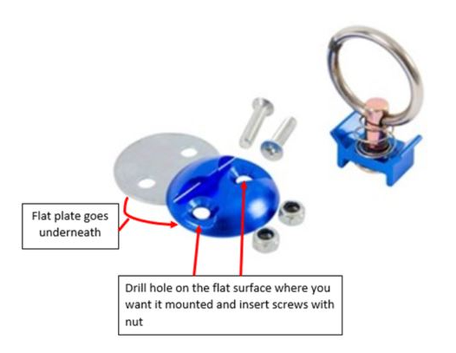 SINGLE STUD FITTING W/ ALUMINUM BAS