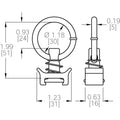 Single Stud Tie Down Ring Each