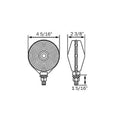 TAIL LIGHT SINGLE FACE; RED