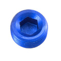 04 (1/4) NPT HEX HEAD PIPE PLUG BLUE 2/PKG