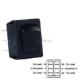 MINI12V DOUBLE POLE ON/ON SWITCH BLACK