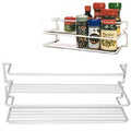 DOUBLE SPICE RACK-WHITE