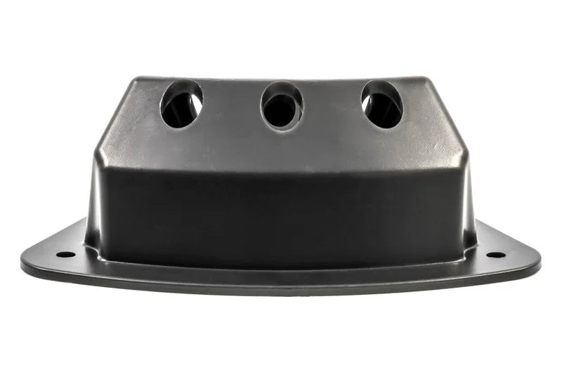 FLAGHOLDER 3 HOLE SCREWMOUNT 3INW X 5INH BLACK