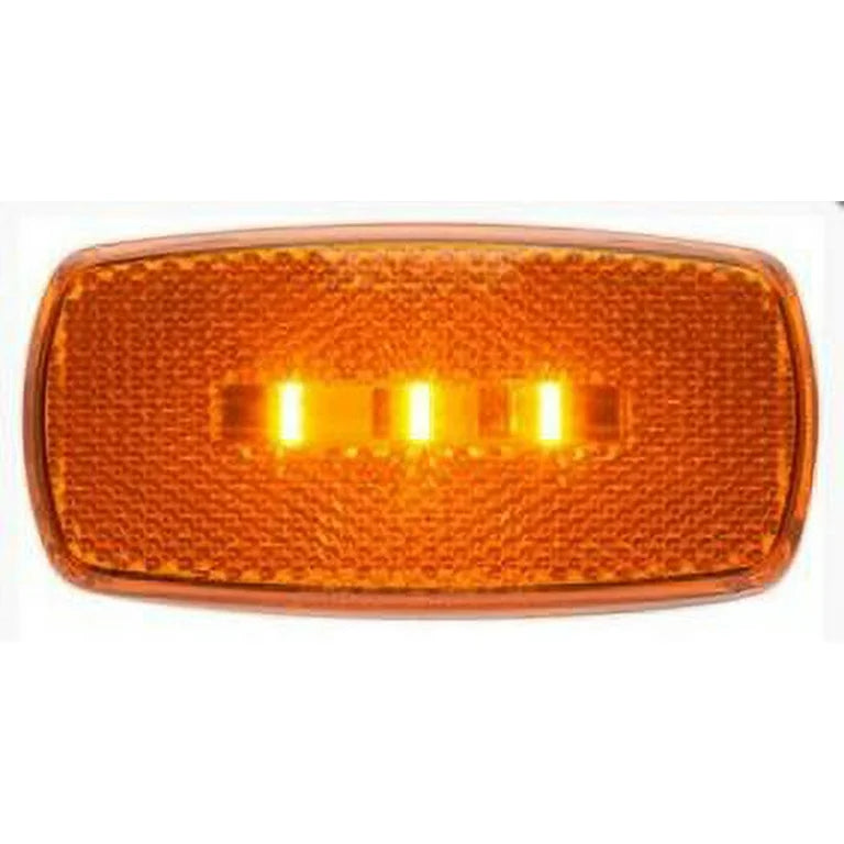 LED MARK LIGHT;OVAL;BLK BSE;AMB;