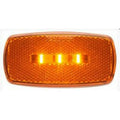 LED MARK LIGHT;OVAL;BLK BSE;AMB;