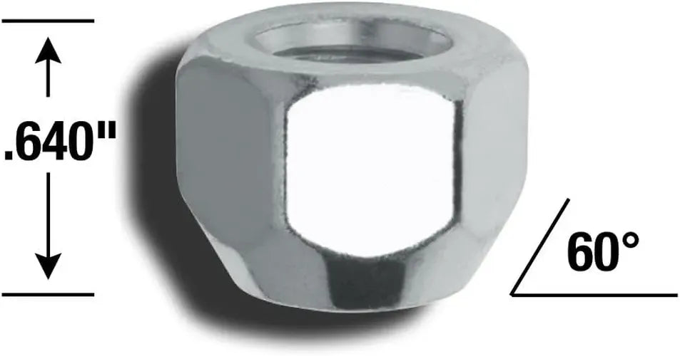 7/16IN ACORN OPEN END (13/16IN HEX) LUG NUTS 4 BAGGED