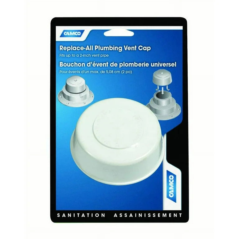 REPLACE ALL PLUMBING VENT CAP ONLY POLAR WHITE