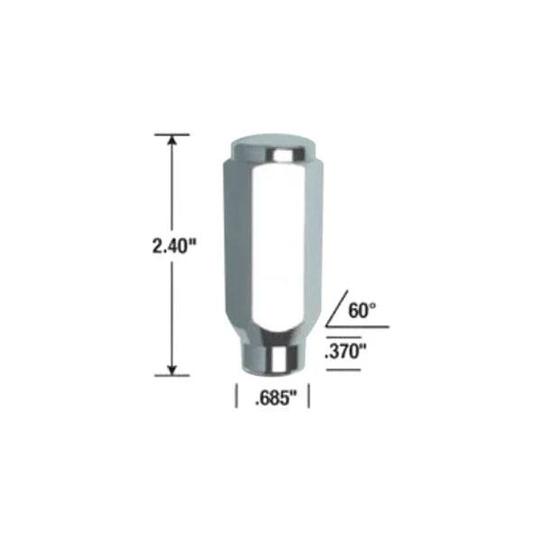Gorilla ET DUP ACORN LUG 7/8in 9/16 CHR BULK