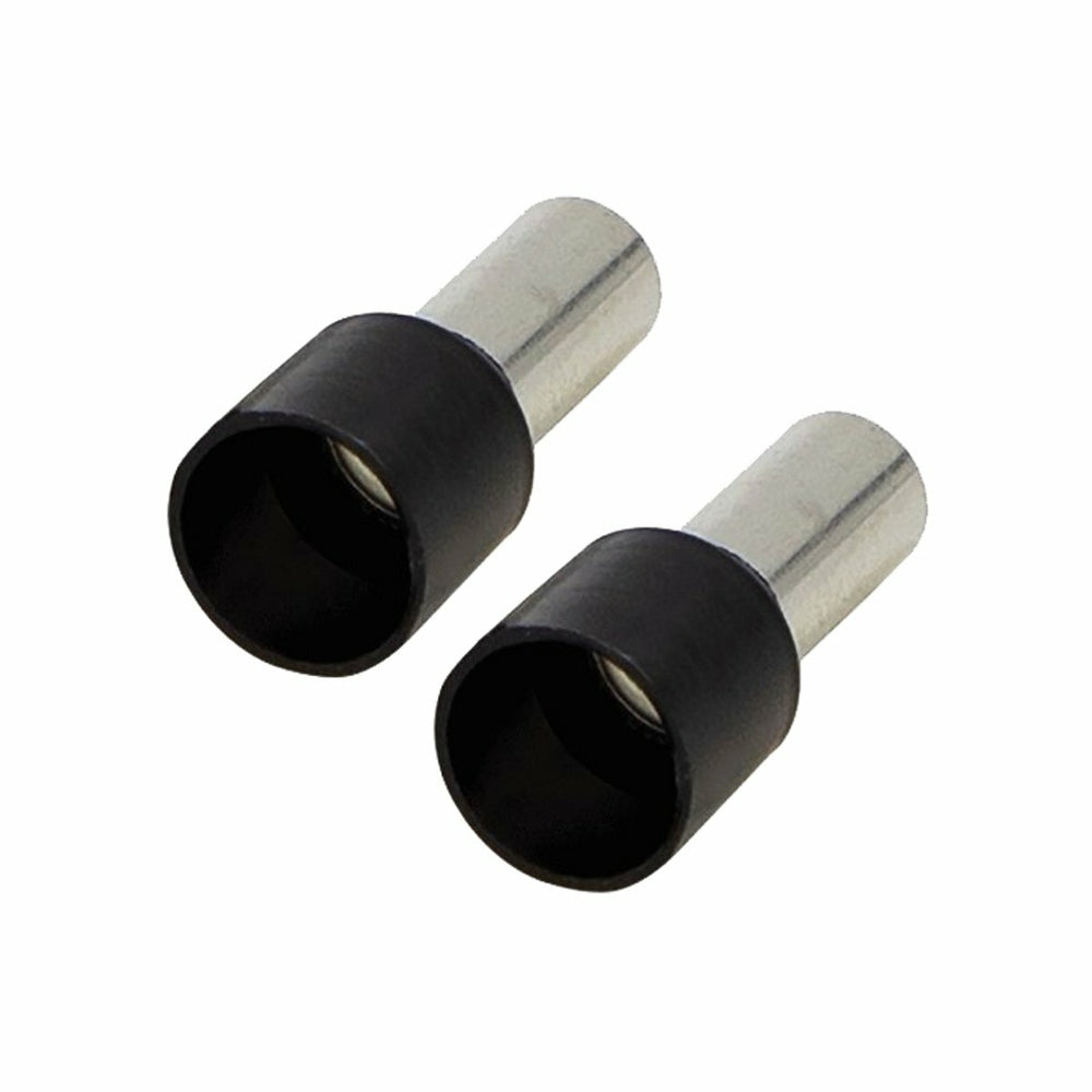 FERRULES - BLACK 8GA - 50 PER BAG