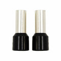 FERRULES - BLACK 8GA - 50 PER BAG