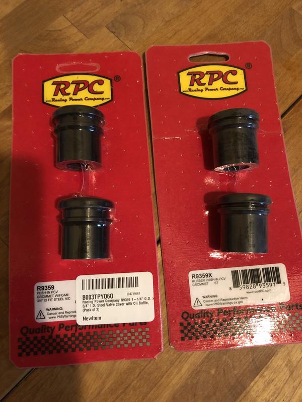 1-1/4 OD x 3/4 ID Alum V/C Oil Baffle 2pk