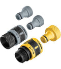 HOSE QUICK CONNECT PLASTIC WITH 90 DEGREES HOSE SAVER CARDED