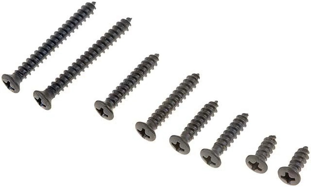 TRIM SCREW AST.BLK.OVAL