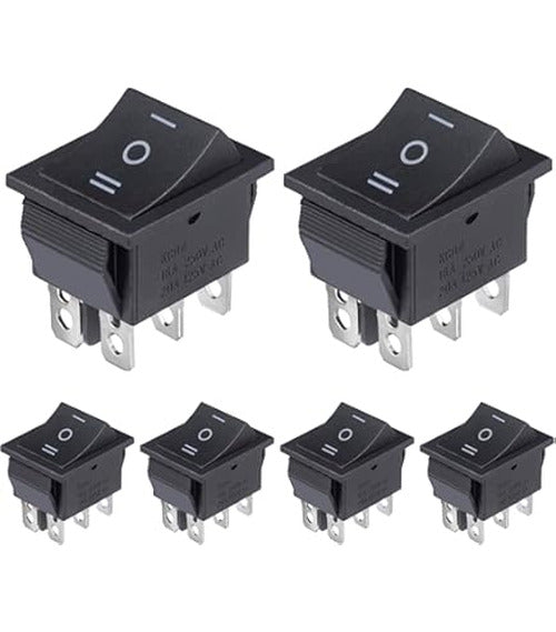 12V MOMON/OFF/MOMON SWITCH BLACK