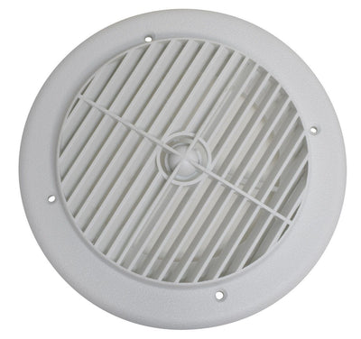 AIR PORT LOUVERED 4IN PLASTIC WHITE CARDED