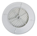 AIR PORT LOUVERED 4IN PLASTIC WHITE CARDED