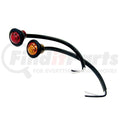 LIGHT,.75IN,RD,MARKER,3 LED,RED,W/