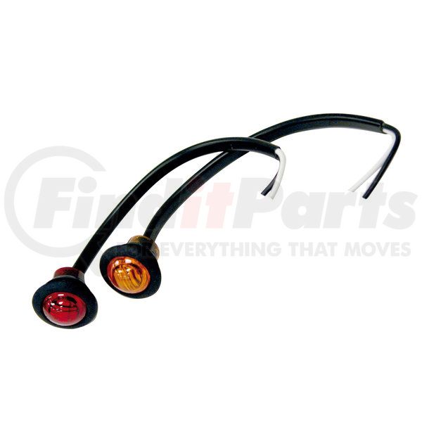 LIGHT,.75IN,RD,MARKER,3 LED,RED,W/