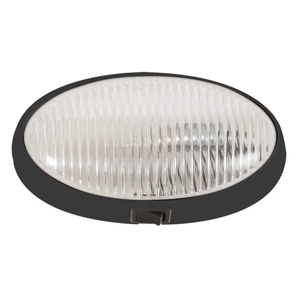 PORCH OVAL W SWITCH BLACK BASE: CL PLY