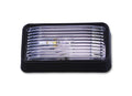 PORCH LIGHT #78 CLEAR W/BLACK BASE
