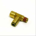 Ridetech Airline Fitting Compressor Tee 1/8in NPT x 1/8in Female NPT x 1/4in Airline