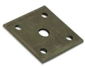 TIE PLATE 1.75 TUBE 1.75 SPR FOR 3/8IN UBOLTS .22 THICK