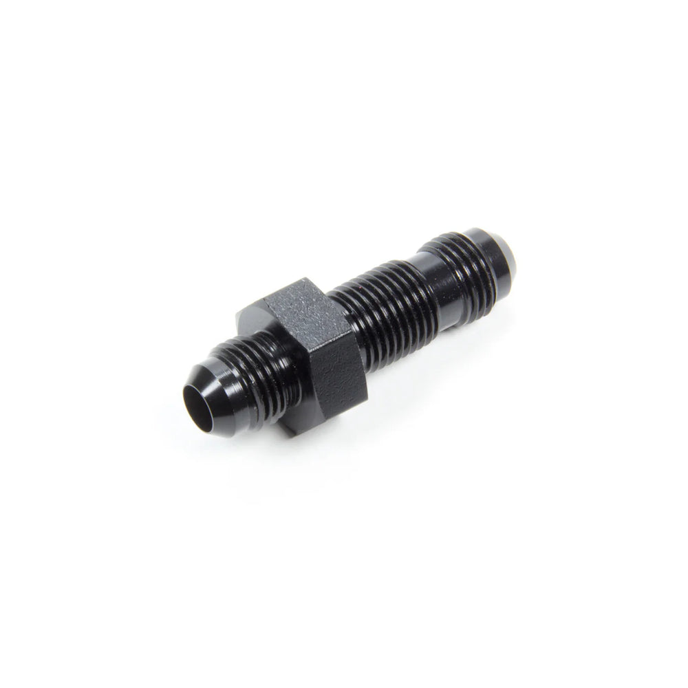 #6 Flare End Bulkhead Union Black
