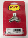 CHROME TRI-BAR WING NUT WITH 1/4-20
