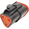 NAMZ Deutsch DT Series 3-Wire Plug & Wedgelock - Black (HD 72113-94BK)