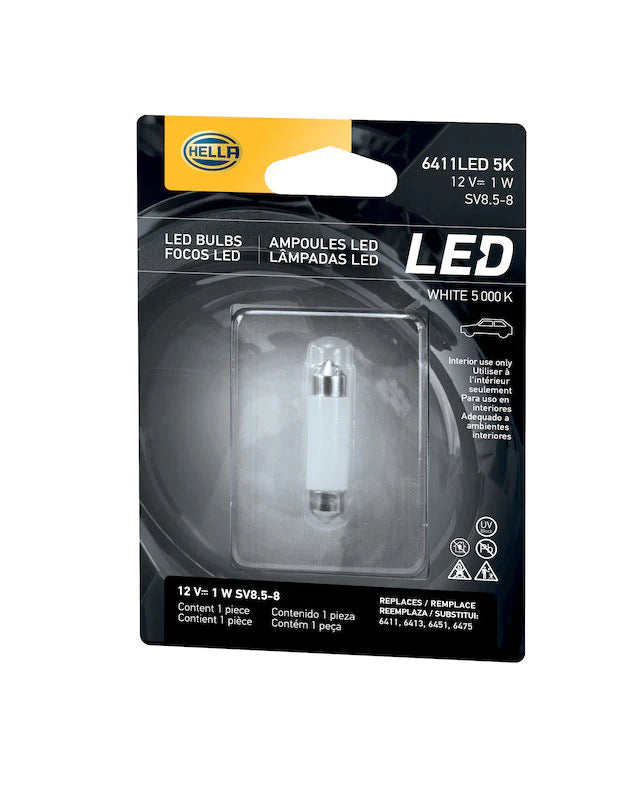 BULB LED 6411 12V 1W SV8.5-8 5K 41