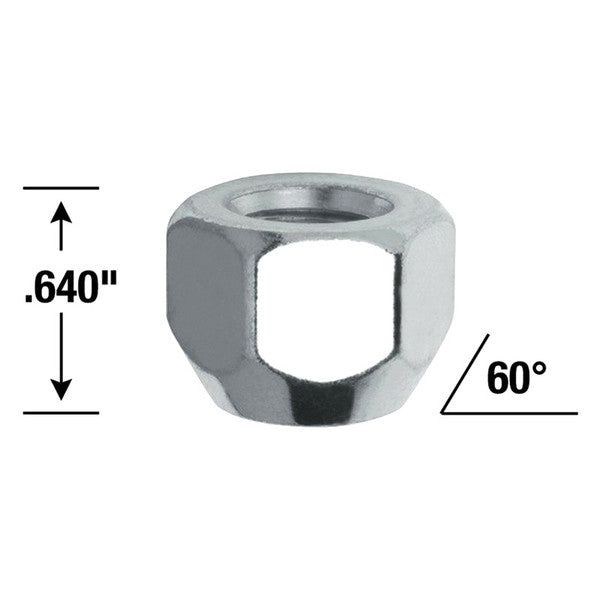 1/2IN ACORN OPEN END (3/4IN HEX) LUG NUTS 4 BAGGED