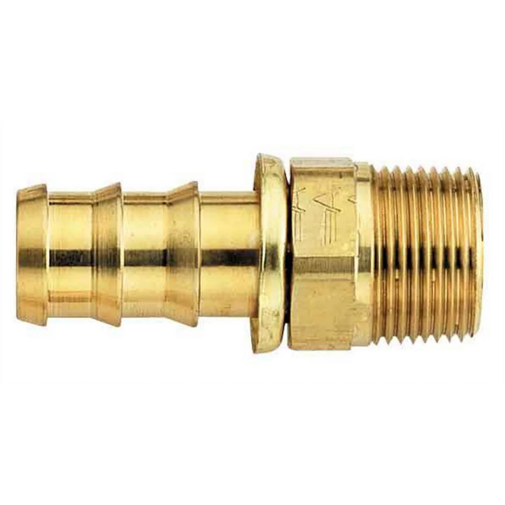 #4 Socketless Hose To 1/8 Male Pipe Fitting