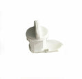 PLASTIC THUMB LOCK FOR RV HATCH POLAR WHITE