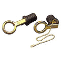 BRASS SNAP HANDLE DRAIN PLUG -